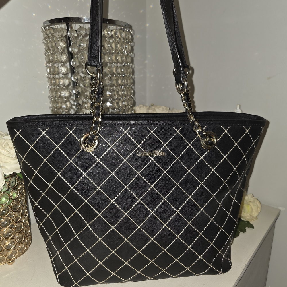 Calvin Klein Black Quilted Women's Bag
